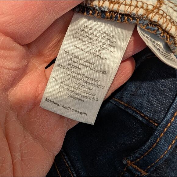 J. Crew Matchstick High Rise Petite Dark Wash Jeans 30P - Picture 5 of 7